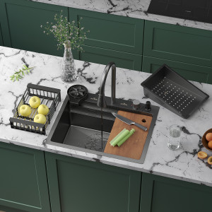 Кухонная мойка Roxen Stage Plus 60B 60x48 см (8 в 1)