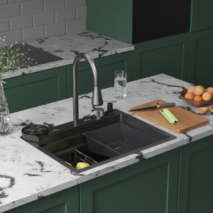 Кухонная мойка Roxen Stage Plus 60B 60x48 см (8 в 1)