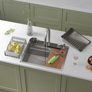 Кухонная мойка Roxen Stage Plus 60-S 60x48 см (8 в1)