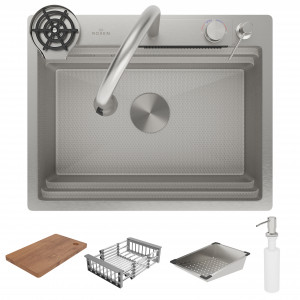 Кухонная мойка Roxen Stage Plus 60-S 60x48 см (8 в1)