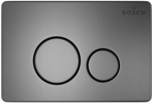 Кнопка для инсталляции Roxen Steel 420260G оружейная сталь
