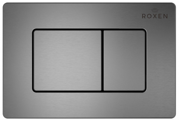 Кнопка для инсталляции Roxen Steel 420280G оружейная сталь