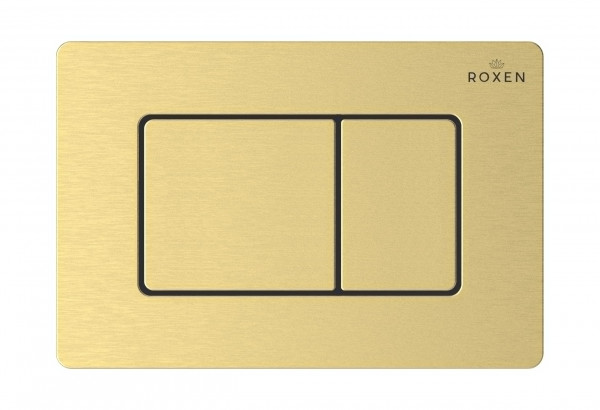 Кнопка для инсталляции Roxen Steel 420280GB брашированное золото