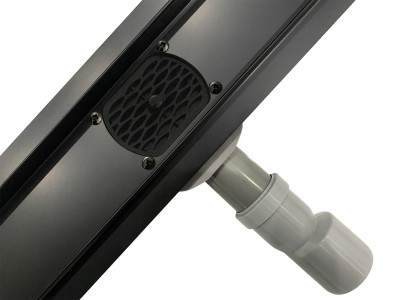 Душевой трап двусторонний Roxen Supra Black 91050-120 120 см черный матовый