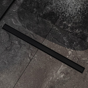 Душевой трап двусторонний Roxen Supra Black 91050-120 120 см черный матовый