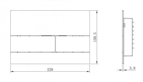 Кнопка для инсталляции Boheme Bronze 670-BR (для инсталляций TECE)