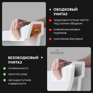 Подвесной унитаз Roxen Titan 530230-02 Rimless Soft Close NC