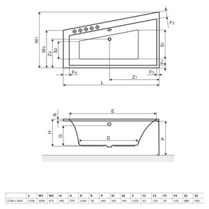 Ванна акриловая Excellent Sfera Slim