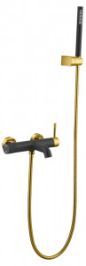Смеситель для ванны Boheme Uno Black Gold 463-BG