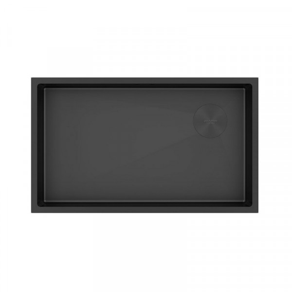 Кухонная мойка Paulmark NEXT-SKEW 74 UNI PM887444-MBN матовый черный 74х44 см
