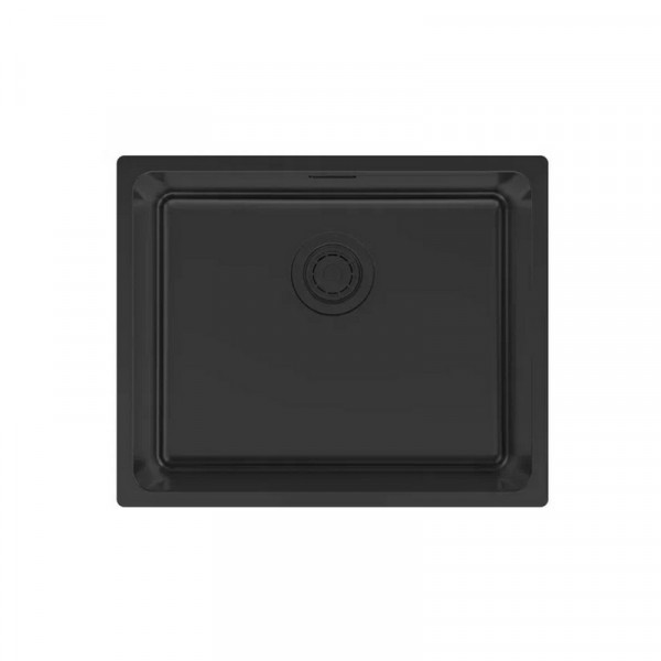 Кухонная мойка Paulmark YUNI 54 UNI YU54-MBN матовый черный NANO-PVD 54х44см