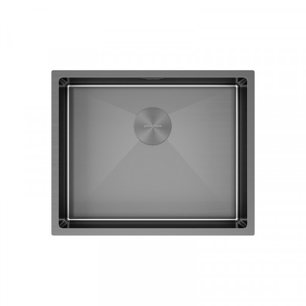 Кухонная мойка Paulmark NEXT 54 UNI PM215444-GM вороненая сталь 54х44см
