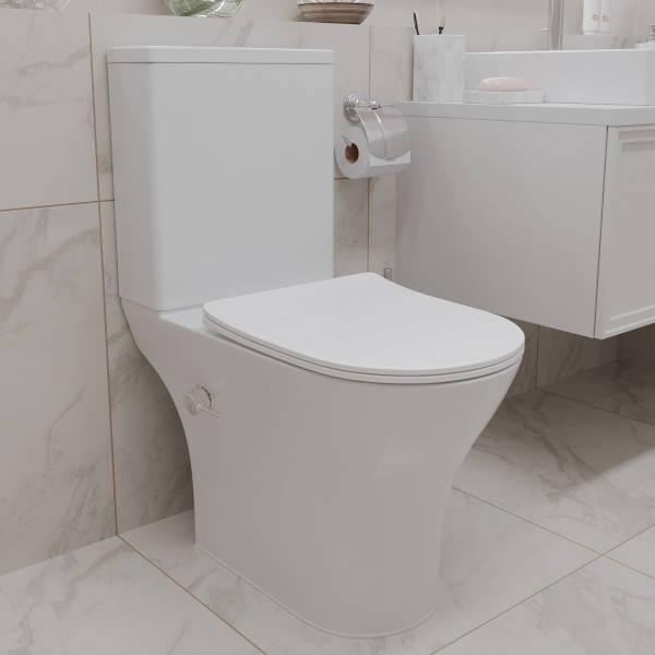 Напольный унитаз Roxen Urban Tornado Bidet 600190-01X Rimless Soft Close с функцией биде