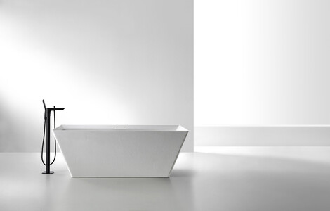 Ванна из искусственного камня ABBER Berlin AM9912 белая 170х75