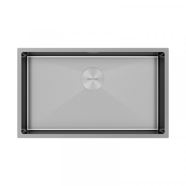 Кухонная мойка Paulmark NEXT 74 UNI PM217444-BS брашированная нержавеющая сталь 74х44 см