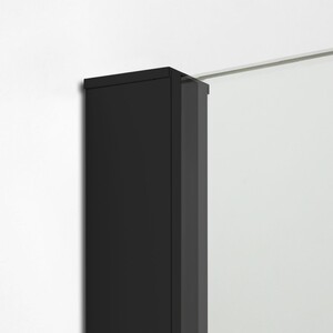 Душевая перегородка (свободный вход) New Trendy VELIO BLACK walk-in 100x200 черная