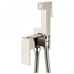 Гигиенический душ со смесителем встраиваемый Grocenberg GB002NK никель