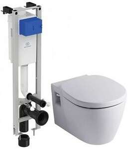 Комплект Ideal Standard 3 в 1 инсталляция + унитаз + крышка микролифт (W220101)
