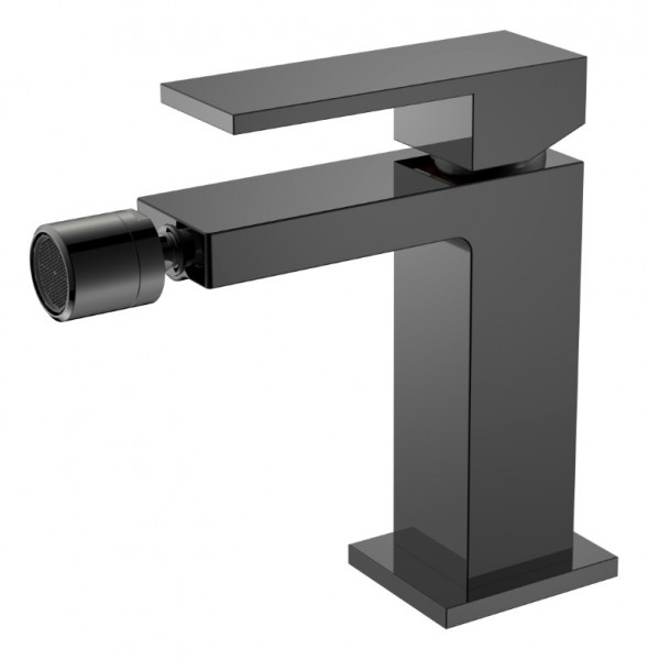 Смеситель для биде Boheme Qubic Shine Gun Metal 476-SGM графит глянец