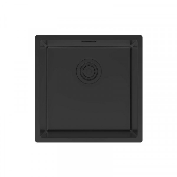 Кухонная мойка Paulmark LASSAN 44 UNI LA44-MBN матовый черный NANO-PVD 44х44см