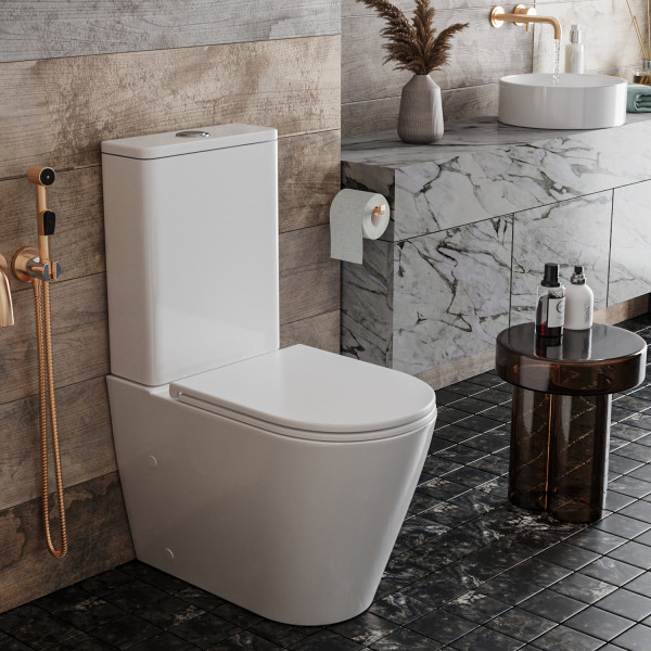 Напольный унитаз Roxen Wailet Tornado 600175-01 Rimless Soft Close