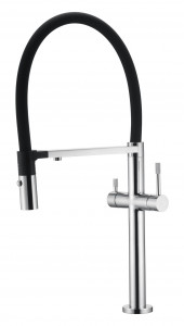 Смеситель для кухни Boheme Uno CHROME c краном для питьевой воды 115-CR