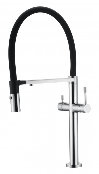 Смеситель для кухни Boheme Uno CHROME c краном для питьевой воды 115-CR