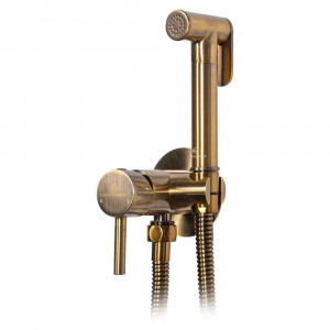 Гигиенический душ со смесителем встраиваемый Grocenberg GB001BR бронза