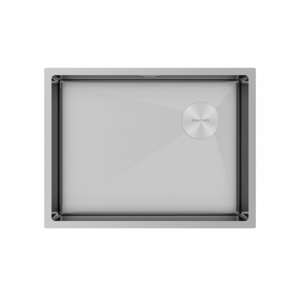 Кухонная мойка Paulmark NEXT-SKEW 58 UNI PM885844-BS брашированная нержавеющая сталь 58х44 см