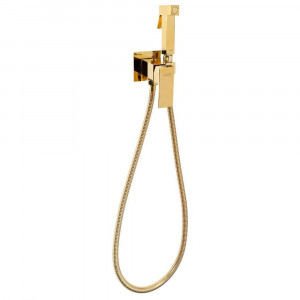 Гигиенический душ со смесителем встраиваемый Hansberge H3077GO золото