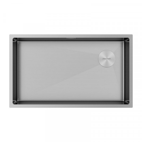 Кухонная мойка Paulmark NEXT-SKEW 74 UNI PM887444-BS брашированная нержавеющая сталь 74х44 см