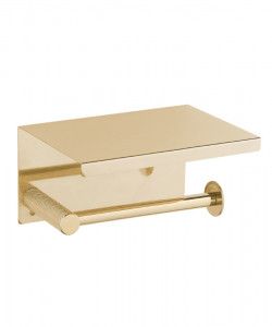 Держатель для туалетной бумаги с крышкой Boheme Uno Gold 10971-G