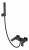Смеситель для ванны с душем Boheme Qubic Matt Black 473-B черный
