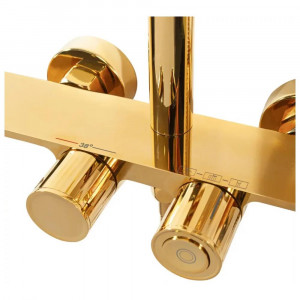 Душевая система с термостатом Hansberge H5055GO золото