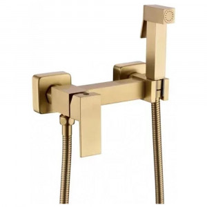 Гигиенический душ со смесителем Grocenberg GB101N-MG матовое золото