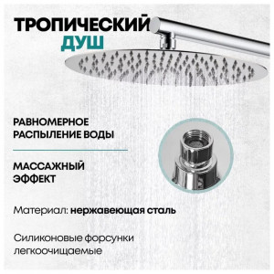 Душевая система встраиваемая без излива Grocenberg GB5099CR-3 хром