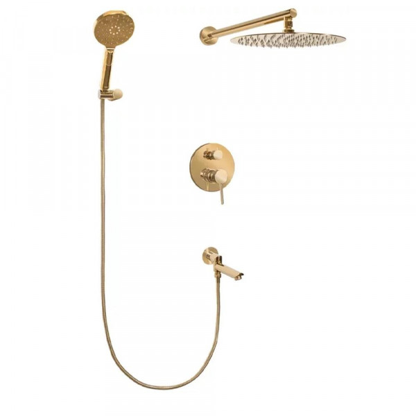 Душевая система встраиваемая Grocenberg GB5001GO золото