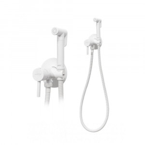 Гигиенический душ со смесителем встраиваемый Hansberge H3099WW белый