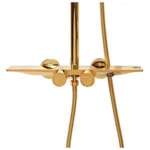 Душевая система с термостатом Hansberge H5055GO золото