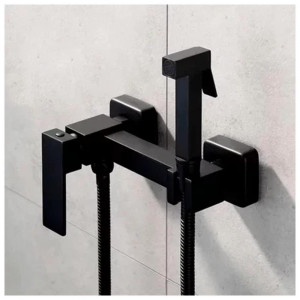 Гигиенический душ со смесителем Grocenberg GB101NBL черный